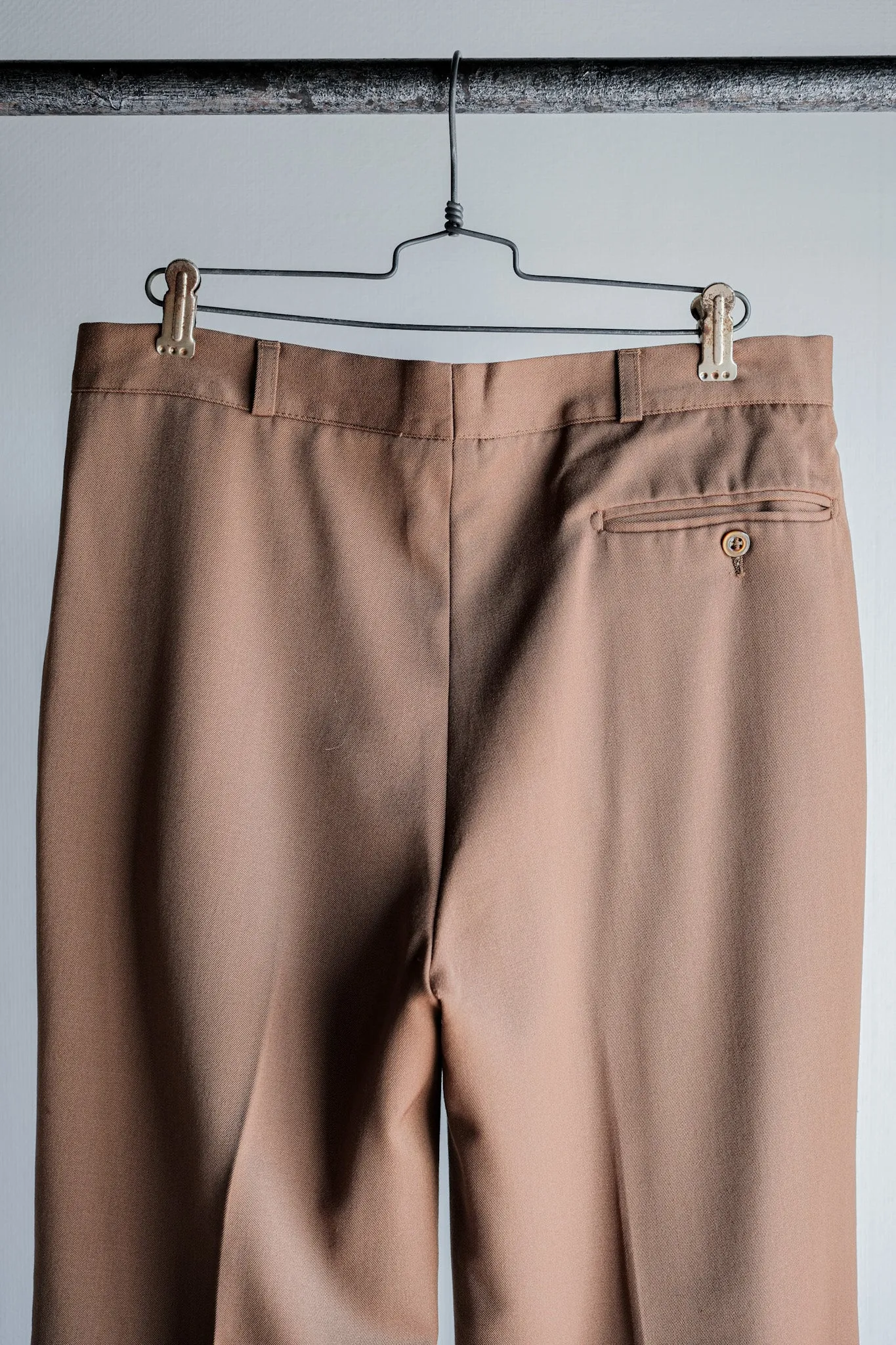 [~ 80's] American Vintage 2 Tuck Wool Gabardine Pantalons Taille.46