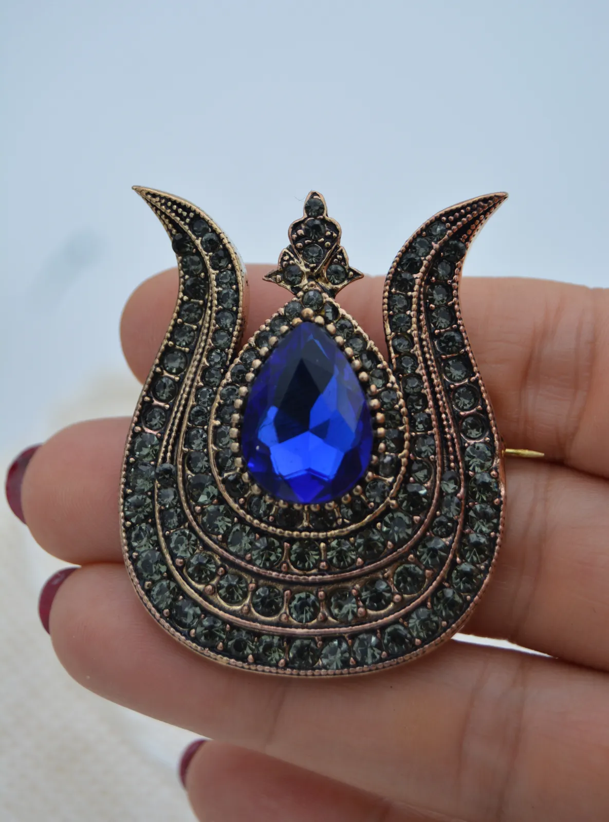 Blue - Brooch
