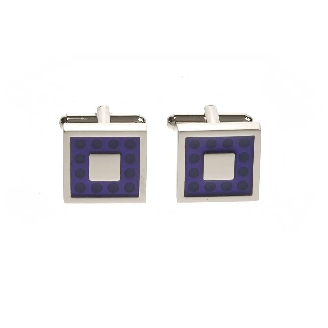 Boutons de manchette, Polka violet
