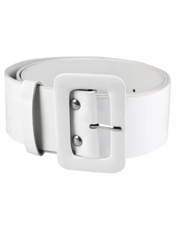 Ceinture large blanche adulte : Deguise-toi, achat de Accessoires