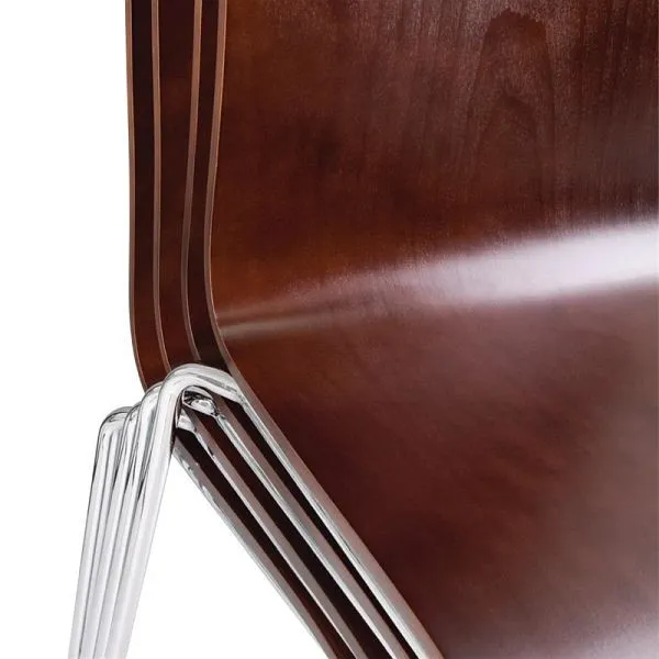 Chaises de salle à manger Bolero placage de hêtre brun foncé UE: 4 pièces GR343 acheter à bas prix 