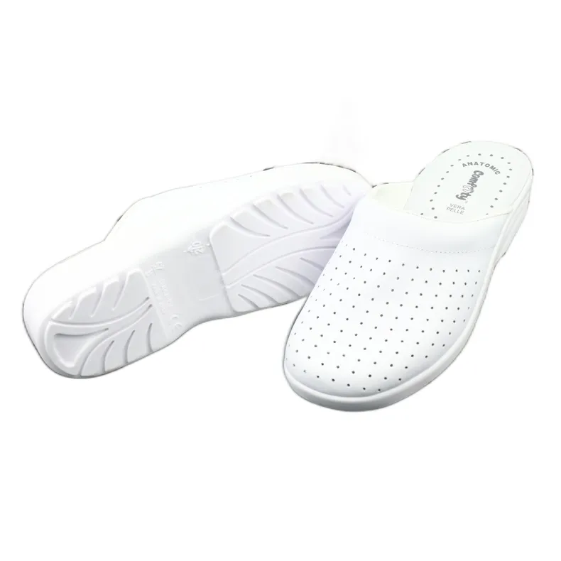 Chaussons médicaux blancs Comfooty Alessio blanche