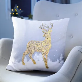 Coussin cerf pailleté