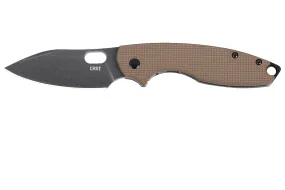 CRKT Pilar III D2 Black 5317B Brown G10 couteau de poche, Jesper Voxnaes design