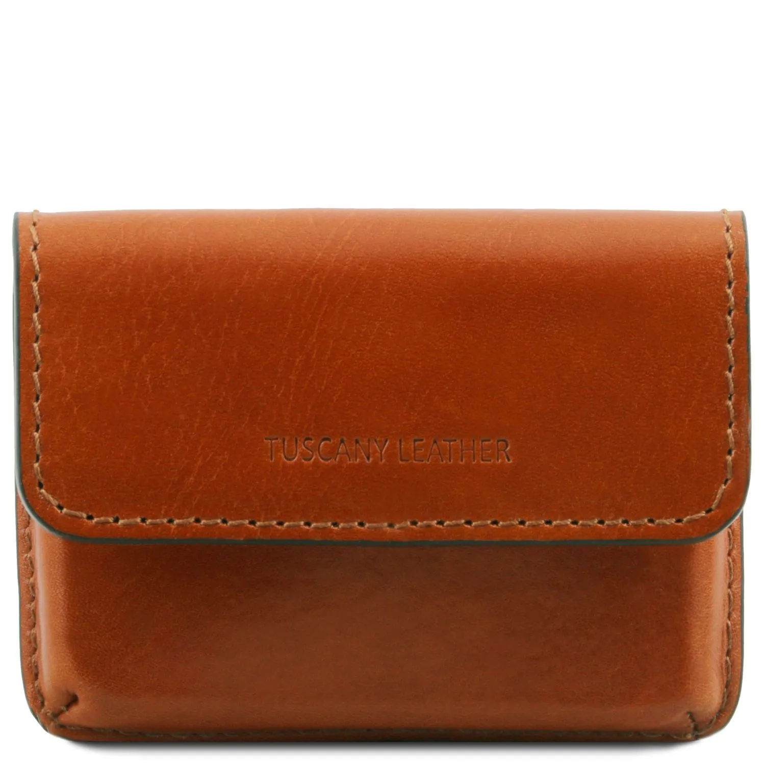 Etui Pour Cartes de Visite en Cuir Miel TL141378