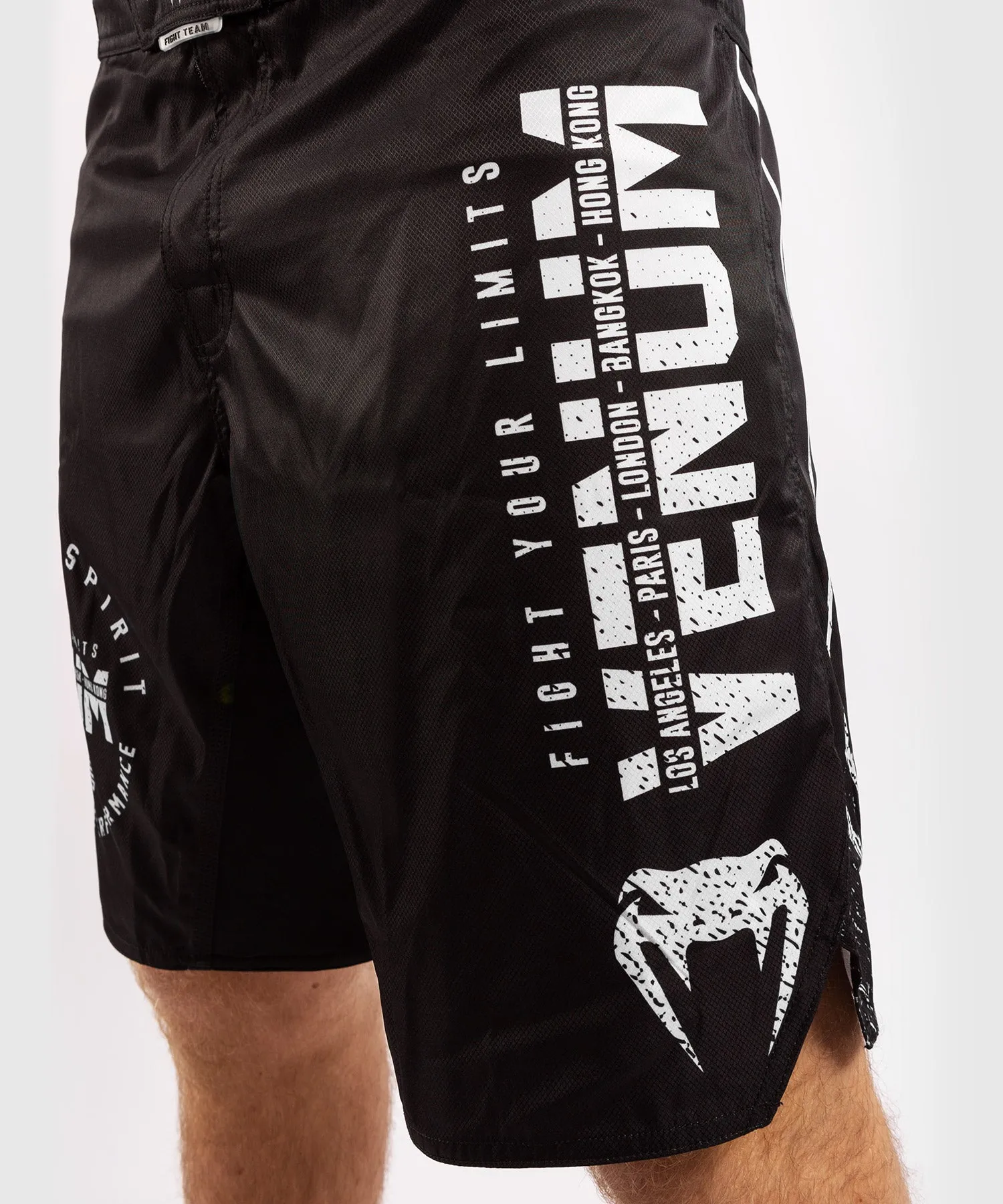 Fightshort Venum Signature - Noir/Blanc