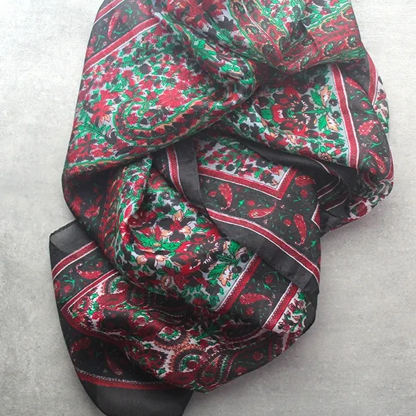 Foulards Indien En Soie | Imprimé Indien | Pankaj e-Boutique Indienne