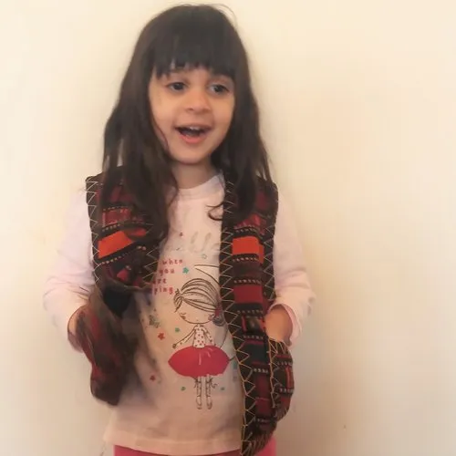 Gilet arménien enfant de broderie à la main, gilet de tapis, costume traditionnel