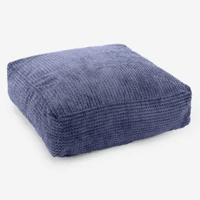 Grand Coussin de Sol - Pompon Violet