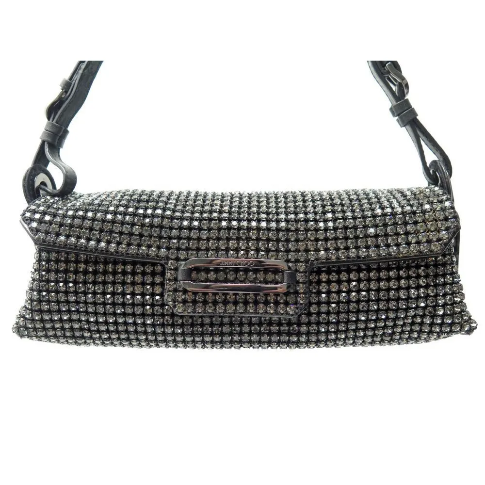 JIMMY CHOO SACS A MAIN baguette tulita swarovski edition limitee 2006 porté main