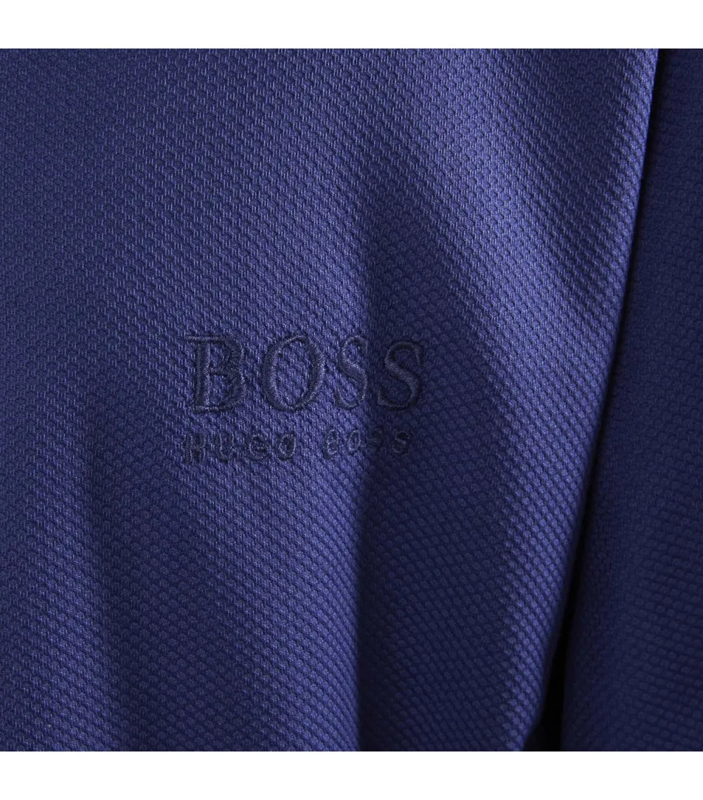 Kimono Hugo Boss Pique en coton bleu marine