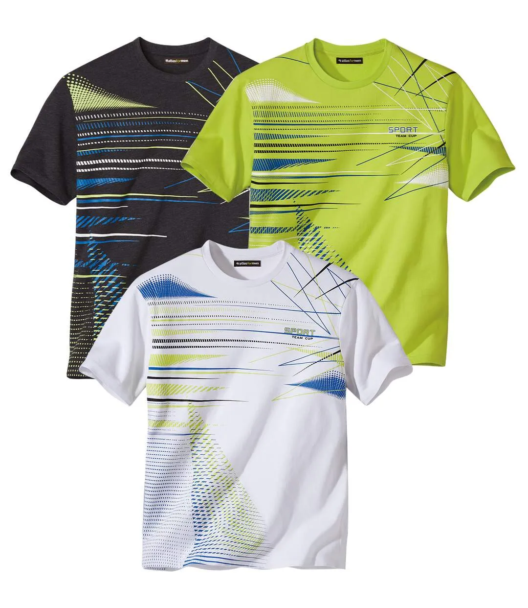 Lot de 3 Tee-Shirts Graphique Sport 