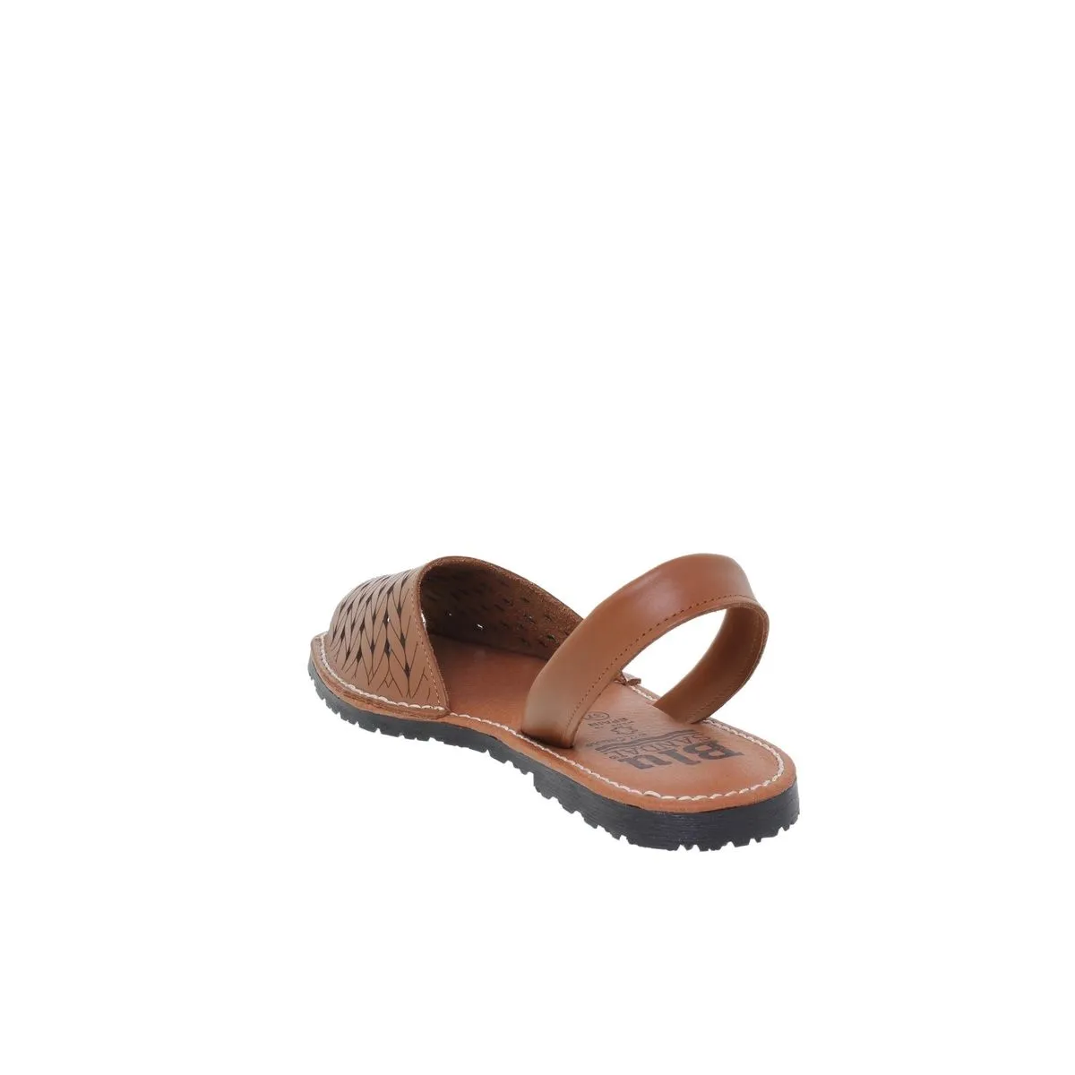 Minorquines plates en cuir perforée - Marron