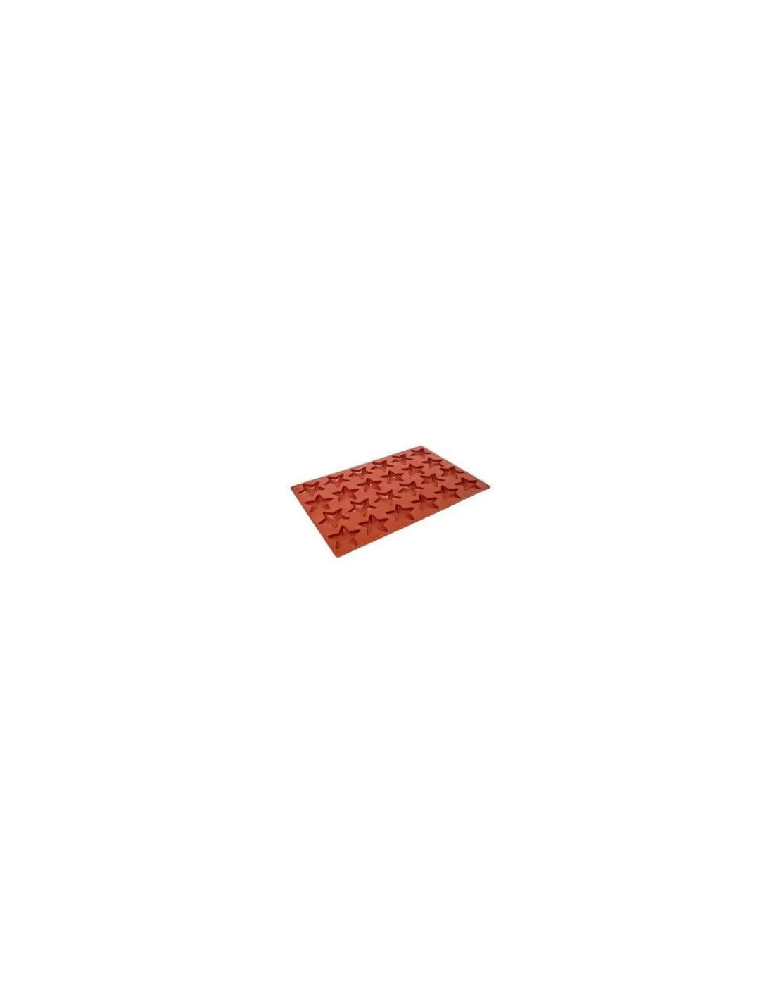 Moule premium rouge 24 étoiles en silicone 600 x 400 mm