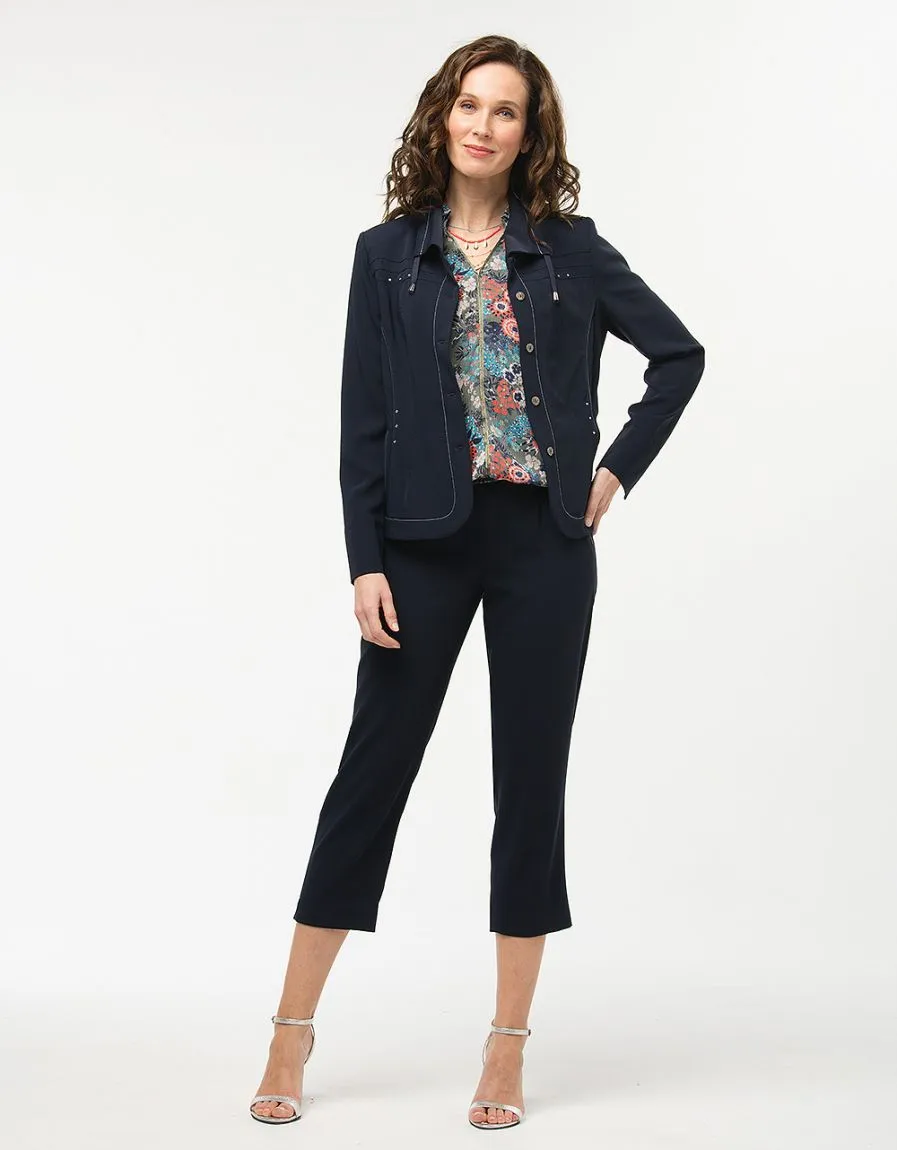 Pantalon marine droit - Pantalons droits