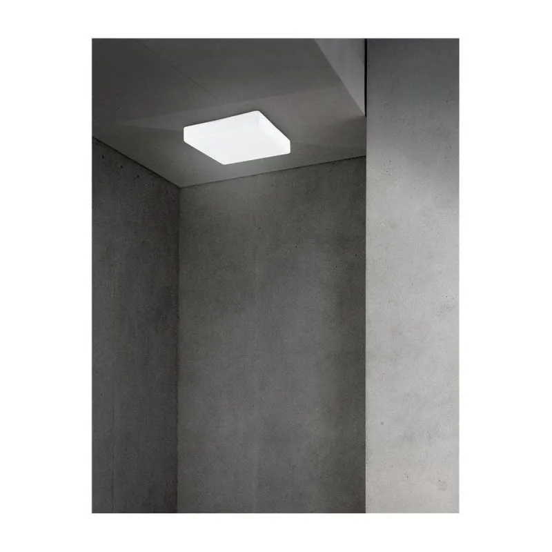 Plafonnier Salle de Bain CUBE Opale LED E27 1x40 W H7