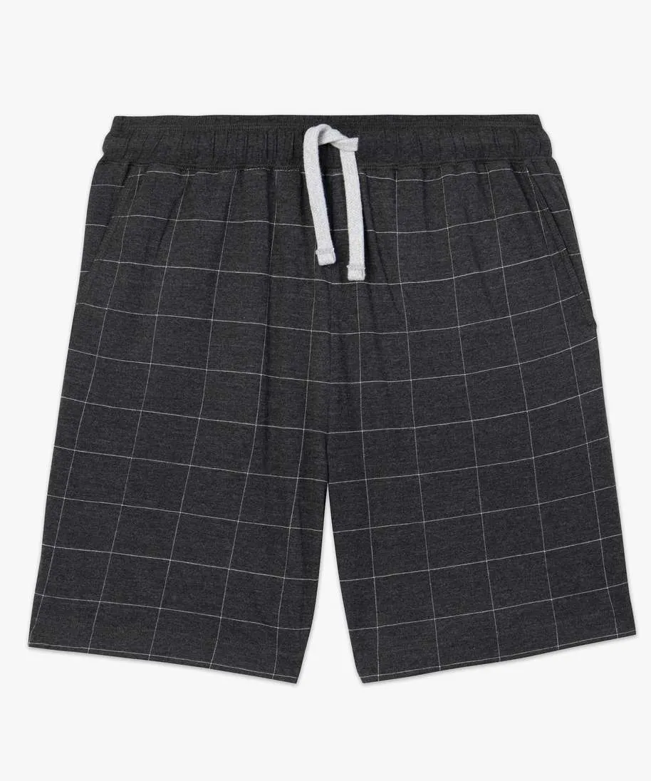 short de pyjama en jersey a taille elastique homme gris