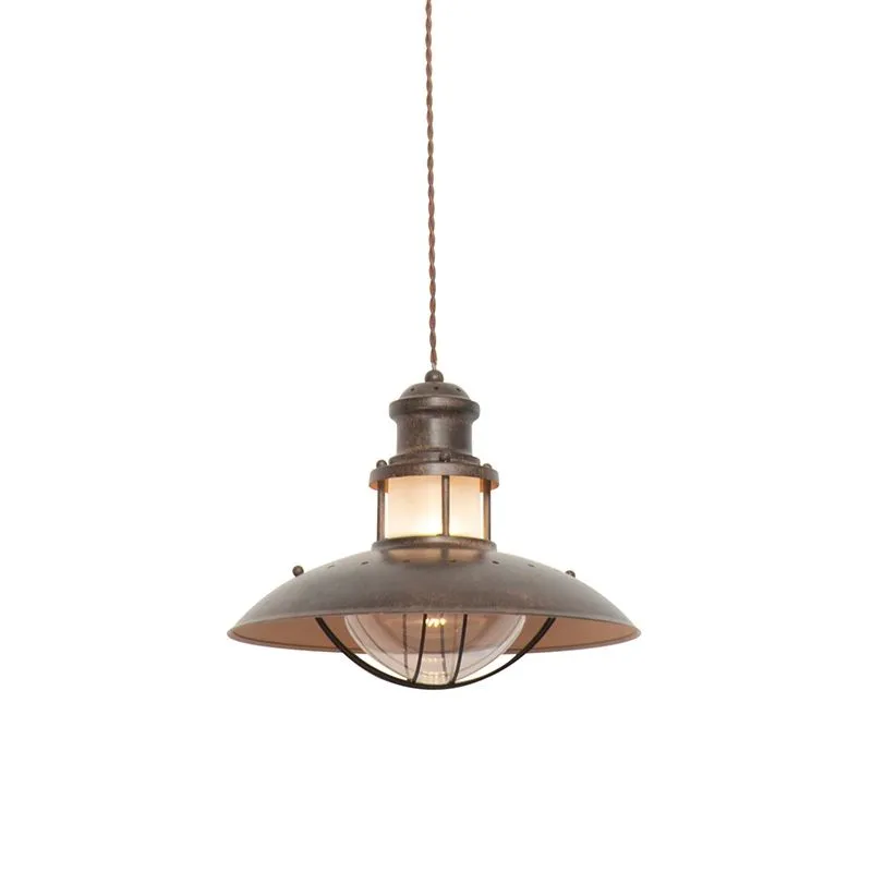 Suspension industrielle brun rouille - Louisanne