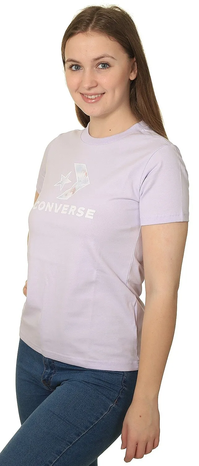 T-shirt Converse Seasonal Star Chevron/10024538 - A04/Vapor Violet - women´s