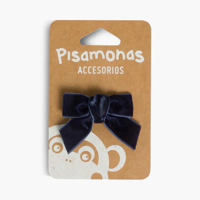 Élastique à cheveux avec nœud papillon en velours
